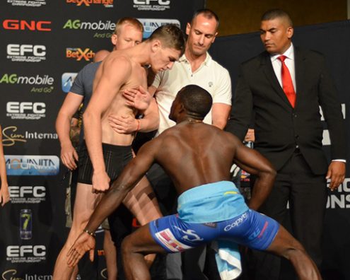 CRACKING WEIGH-IN AHEAD OF EFC CAPE TOWN