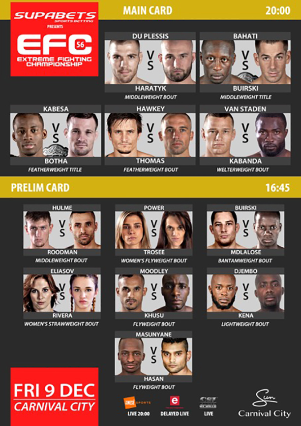 EFC 56 - EACH FIGHT AS BIG AS THE NEXT