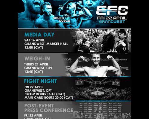 EFC CAPE TOWN MEDIA DAY THIS SATURDAY