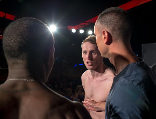 EFC 47 - Weigh-in at Big Top Arena, Carnival City, Johannesburg, South Africa on March 04, 2015. (Photo by Anton Geyser/ EFC Worldwide)