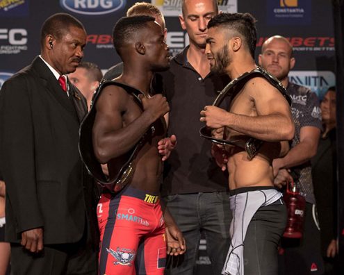 SAYED SPRAYS PENA AT WEIGH-IN