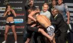 SPARKS FLY AT EFC 52 WEIGH-IN