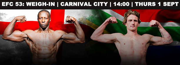 WIN 2 NIGHTS STAY AT SUN CITY AND HEX-SIDE TICKETS TO EFC 54!